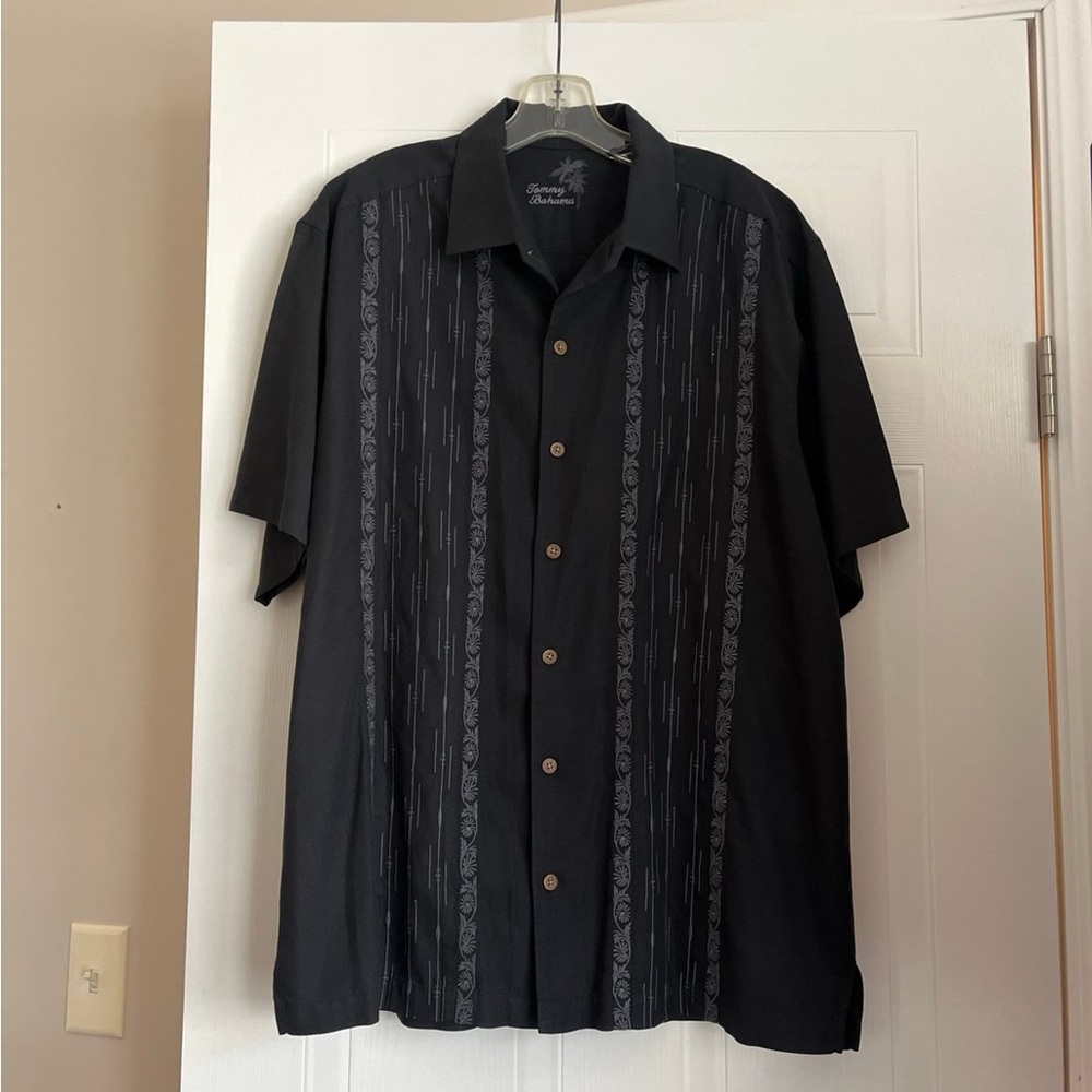 Tommy Bahama Black Men's Shirt Large
